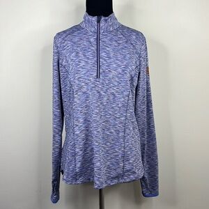 ZERO RESTRICTIONS Pink White Performance Longsleeve Golf Tennis Top M